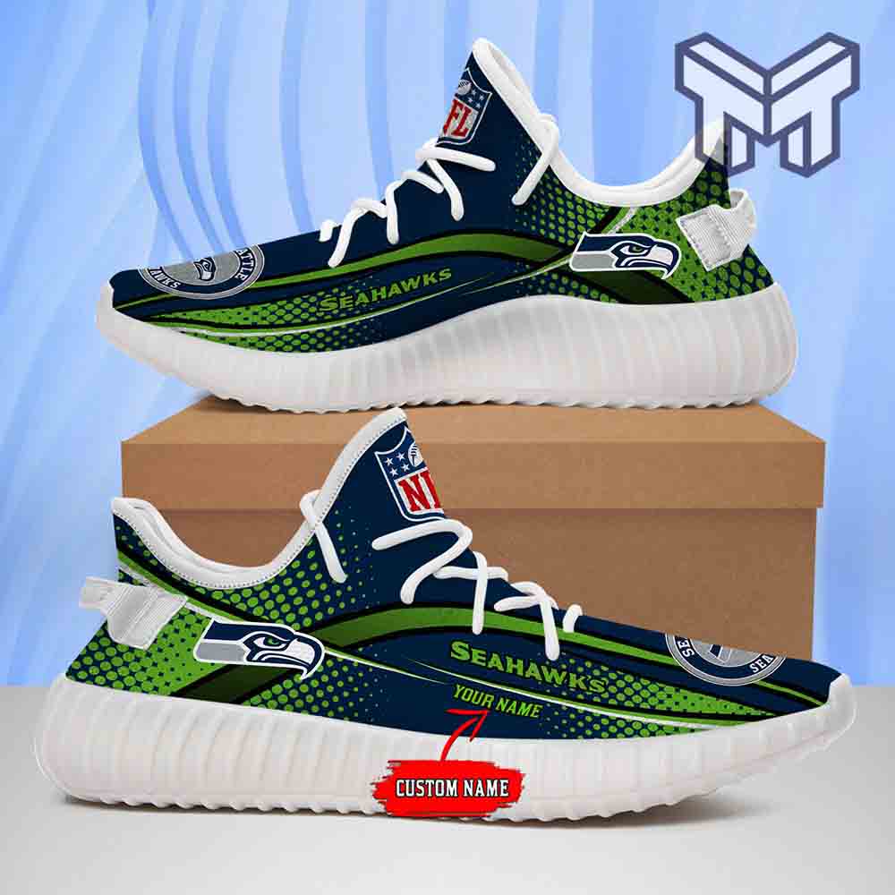 JWFancy Seattle Seahawks Yeezy Boost Shoes For Men And Women