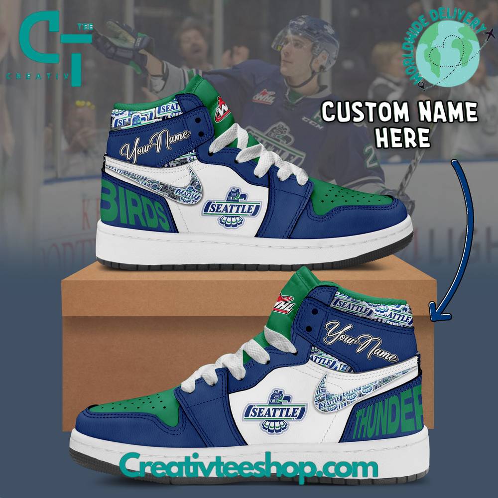 JWFancy Seattle Thunderbirds AJ1 High Sneakers Shoes For Men And Women