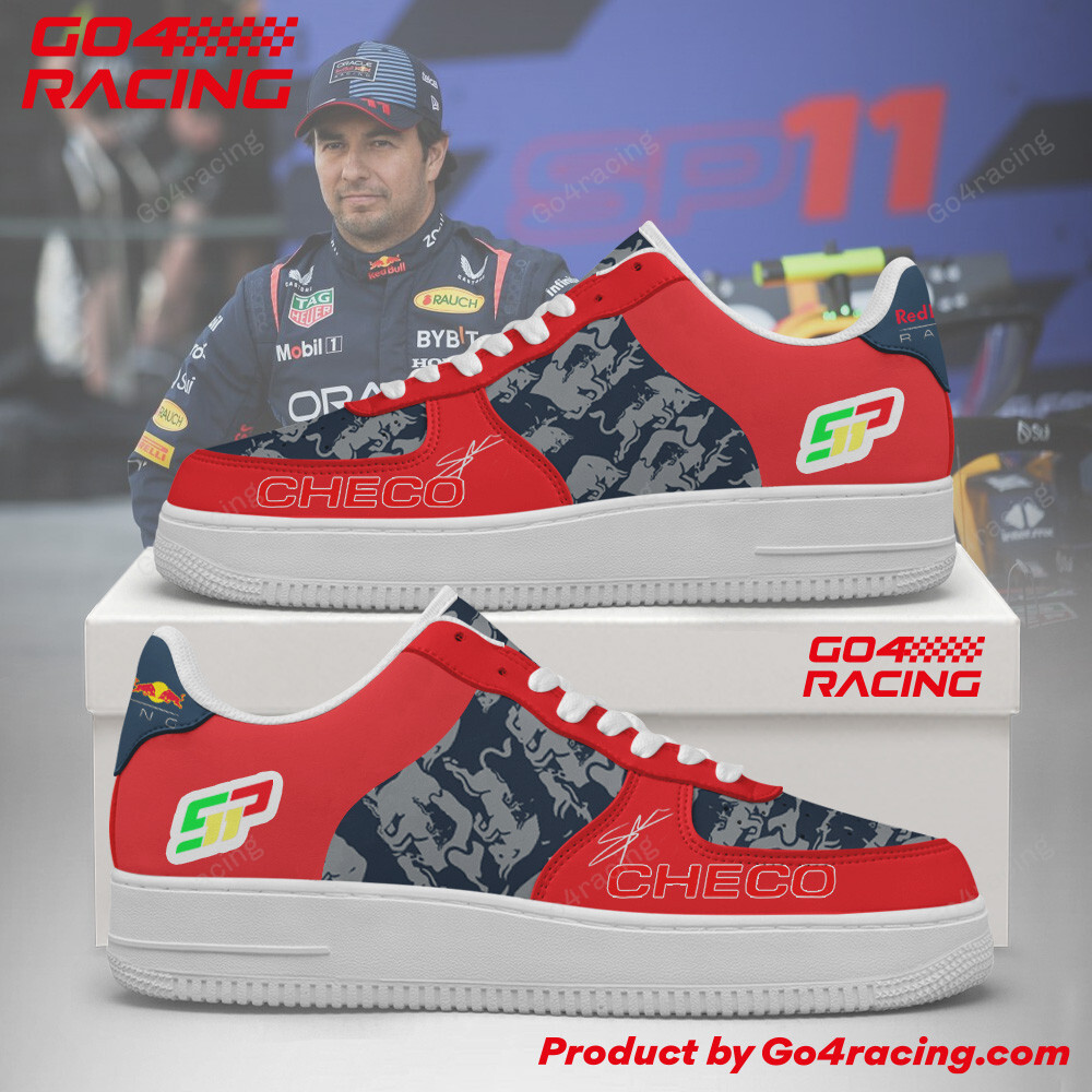 JWFancy Sergio Perez - Red Bull Air Low-Top Sneakers Shoes For Men And Women