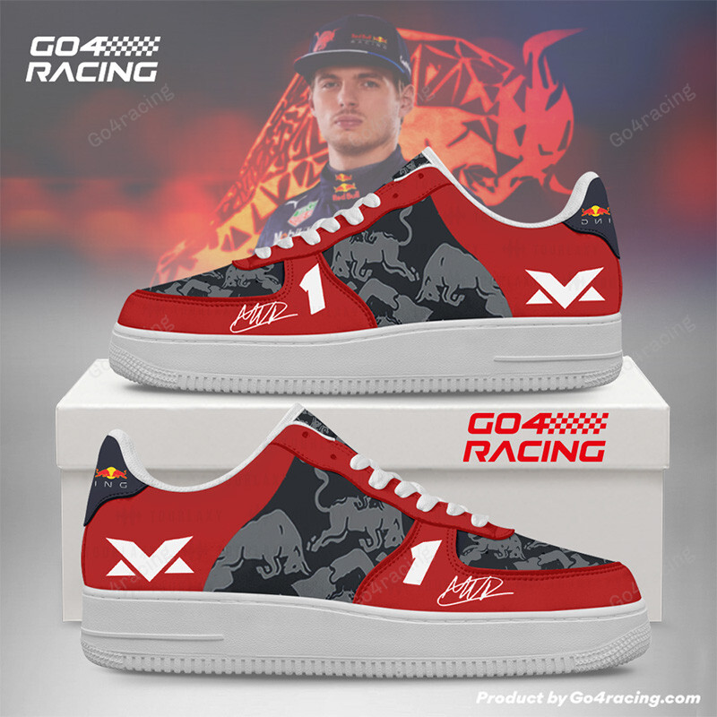 JWFancy Sergio x Race Red Bull Formula Air Low-Top Sneakers Shoes For Men And Women