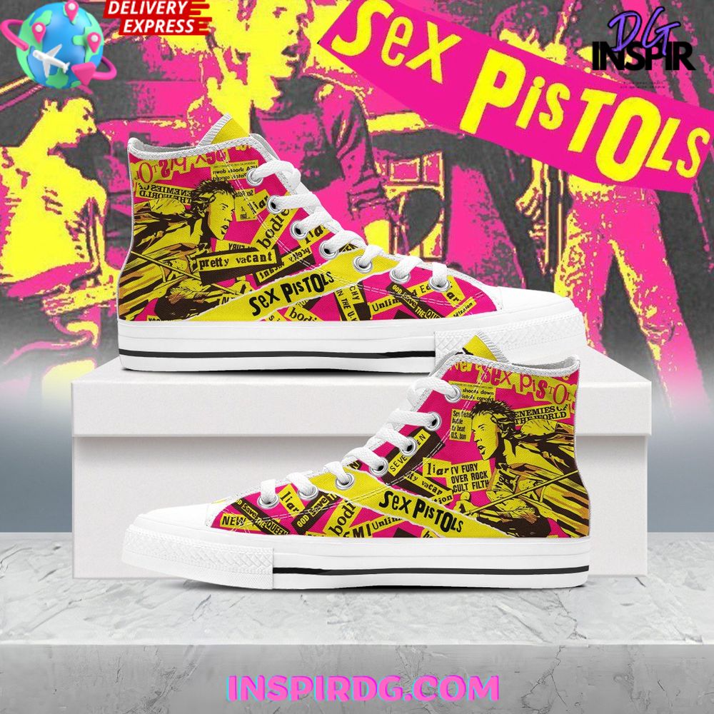 JWFancy Sex Pistols High Top Canvas Sneakers Shoes For Men And Women