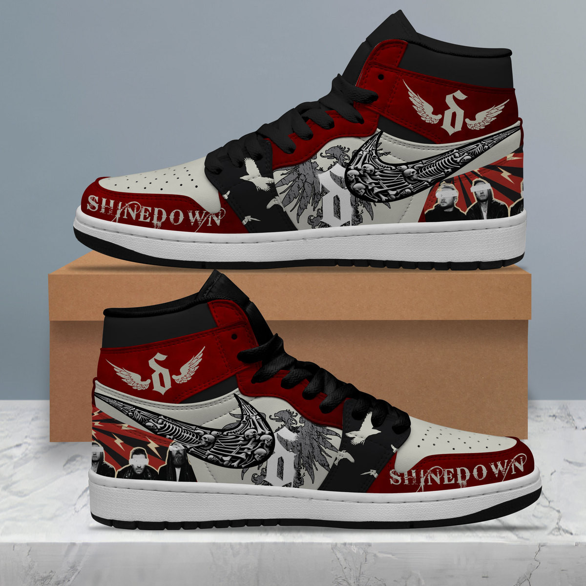 JWFancy Shinedown AJ1 High Sneakers Shoes For Men And Women