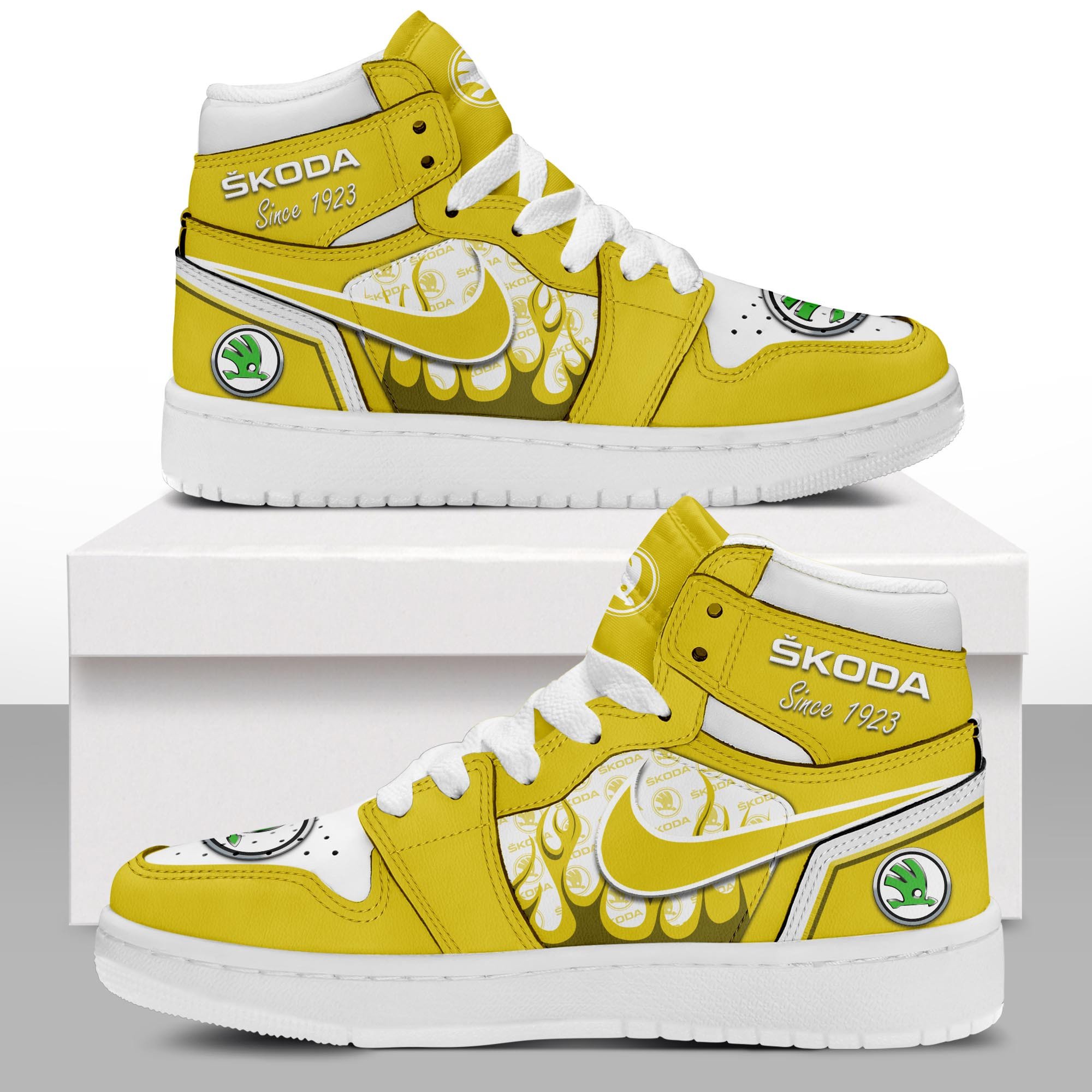 JWFancy Skoda AJ1 High Sneakers Shoes For Men And Women