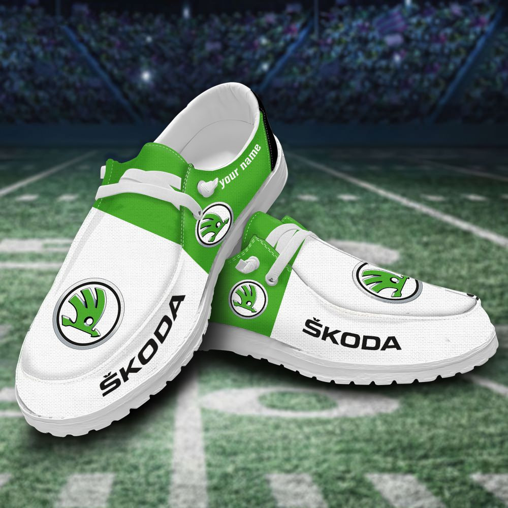 JWFancy Skoda Hey Dude Shoes Wally Men's Lace Up Loafers Comfortable For Men And Women