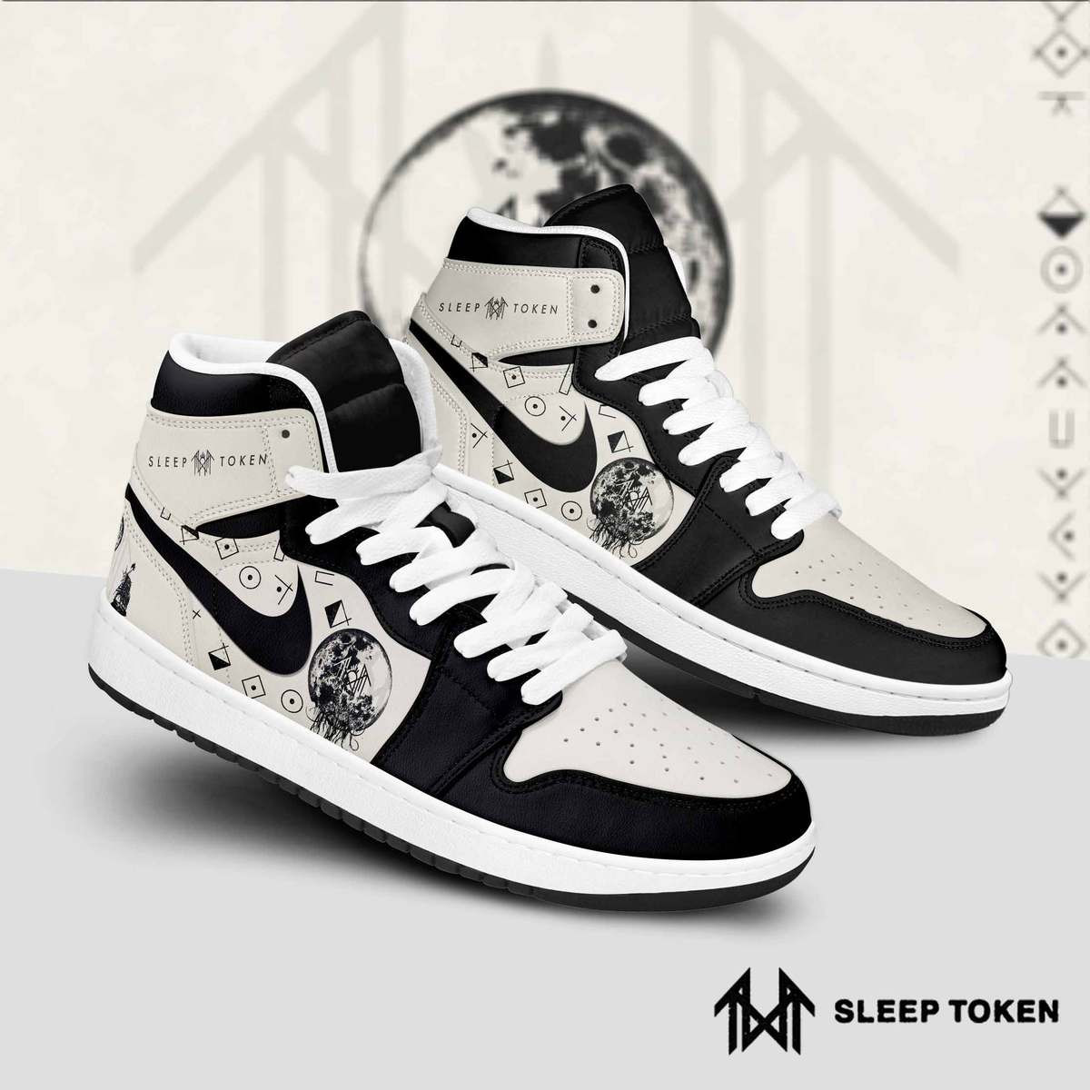 JWFancy Sleep Token AJ1 High Sneakers Shoes For Men And Women