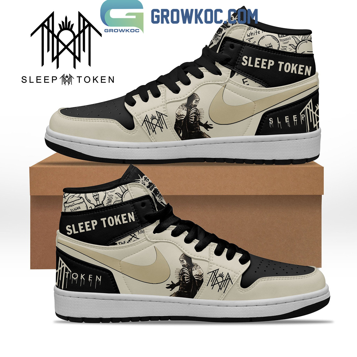 JWFancy Sleep Token AJ1 High Sneakers Shoes For Men And Women