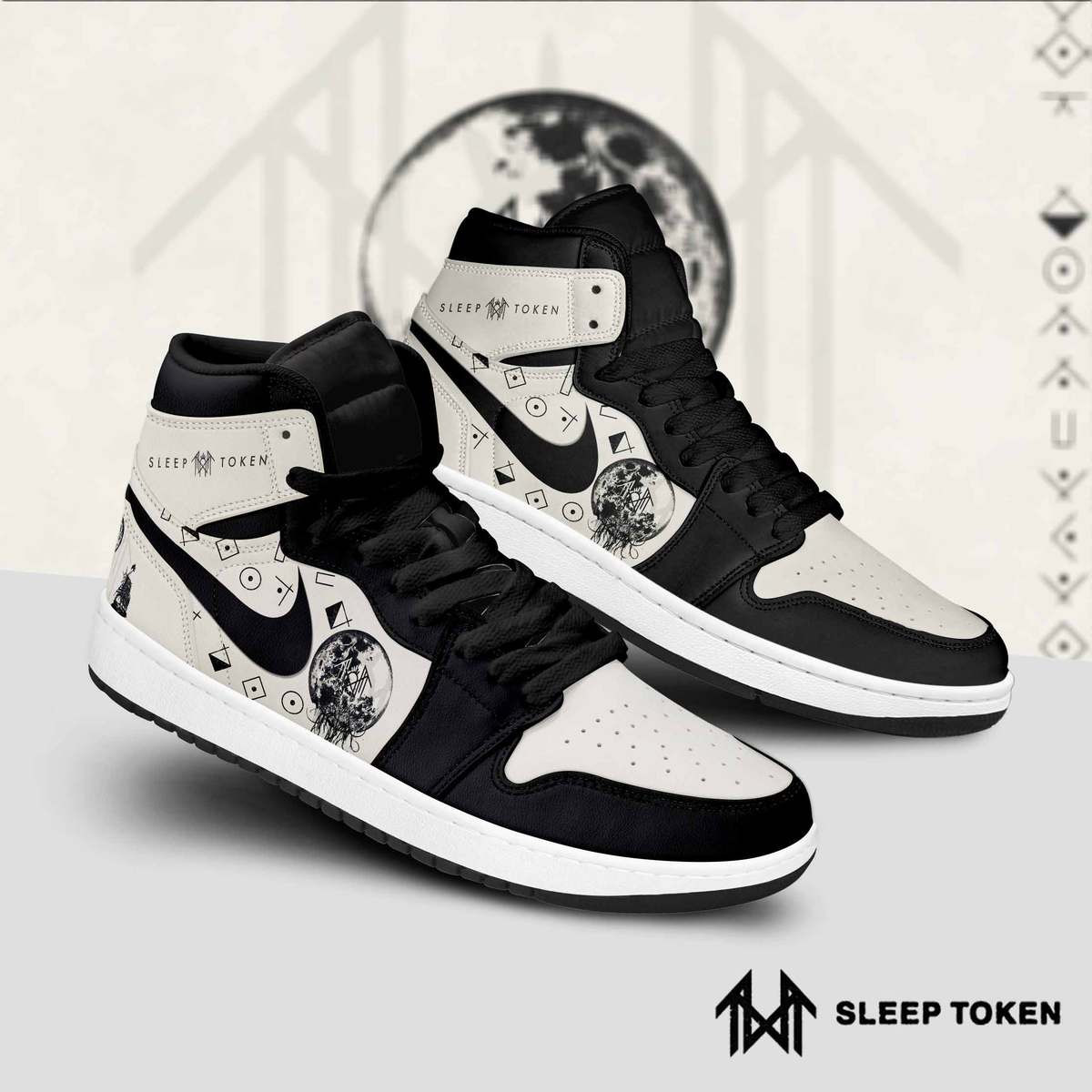 JWFancy Sleep Token AJ1 High Sneakers Shoes For Men And Women