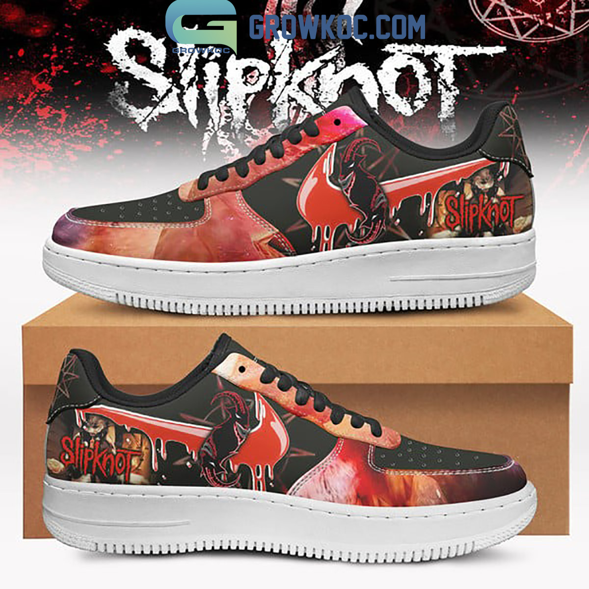 JWFancy Slipknot Air Low-Top Sneakers Shoes For Men And Women