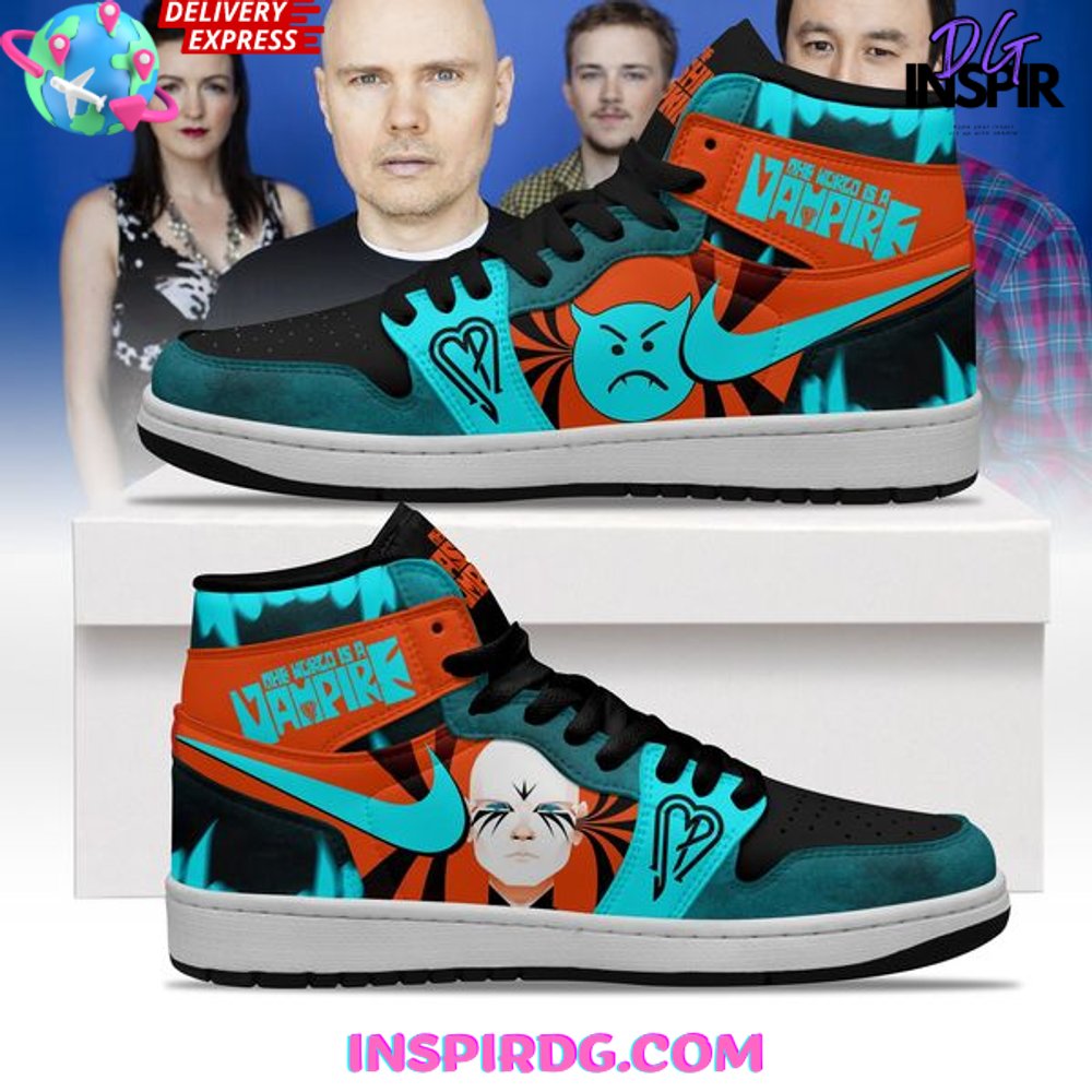 JWFancy Smashing Pumpkins World is A Vampire AJ1 High Sneakers Shoes For Men And Women
