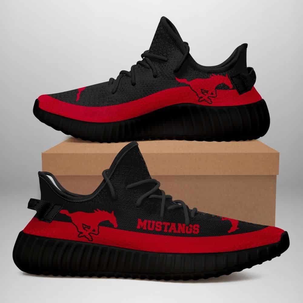 JWFancy SMU Mustangs Yeezy Boost Shoes For Men And Women