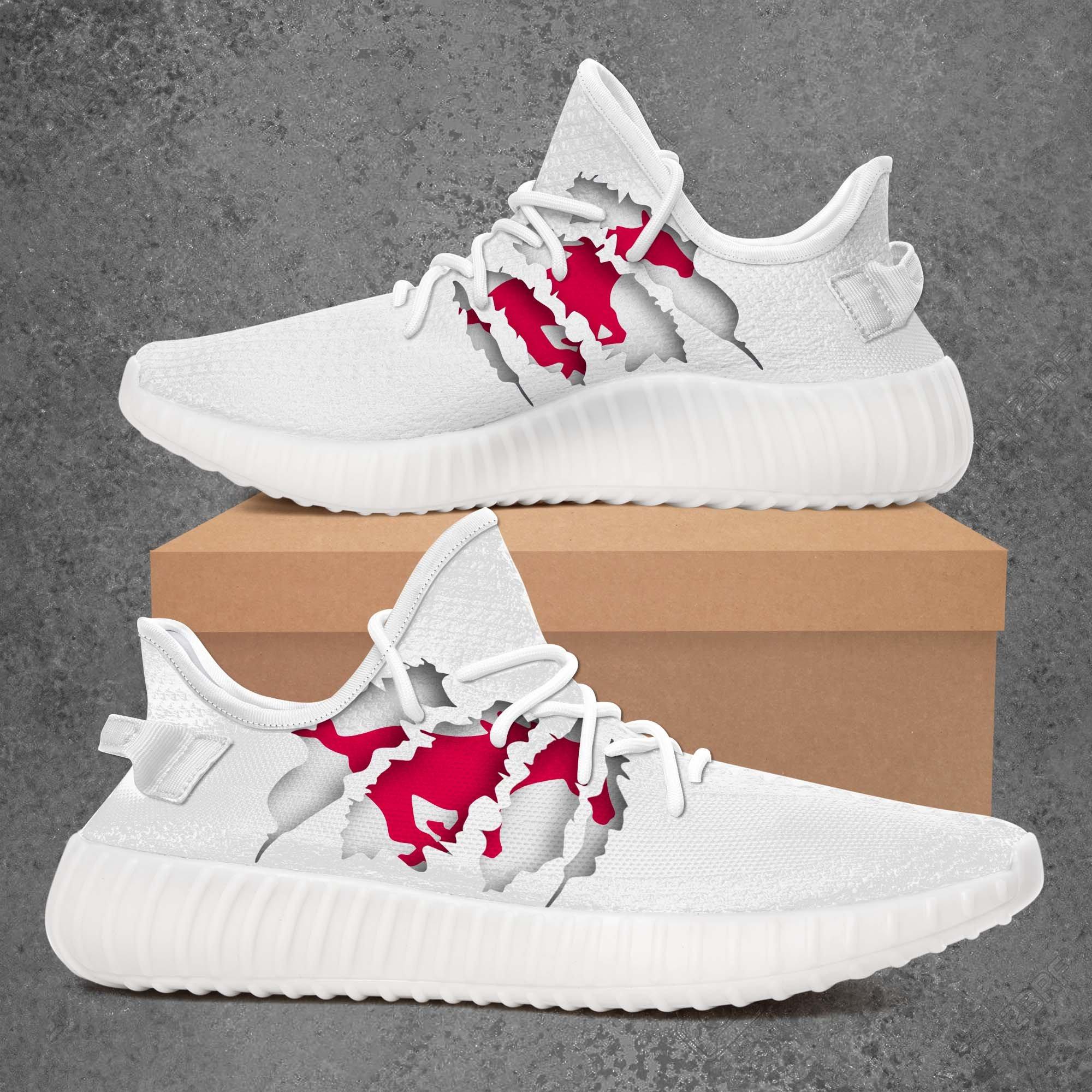 JWFancy SMU Mustangs Yeezy Boost Shoes For Men And Women