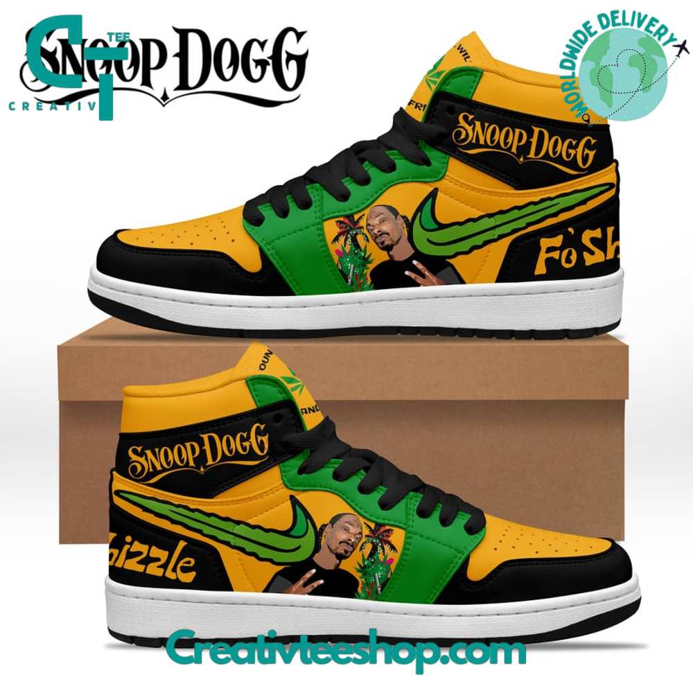 JWFancy Snoop Dogg Fo Shizzle AJ1 High Sneakers Shoes For Men And Women