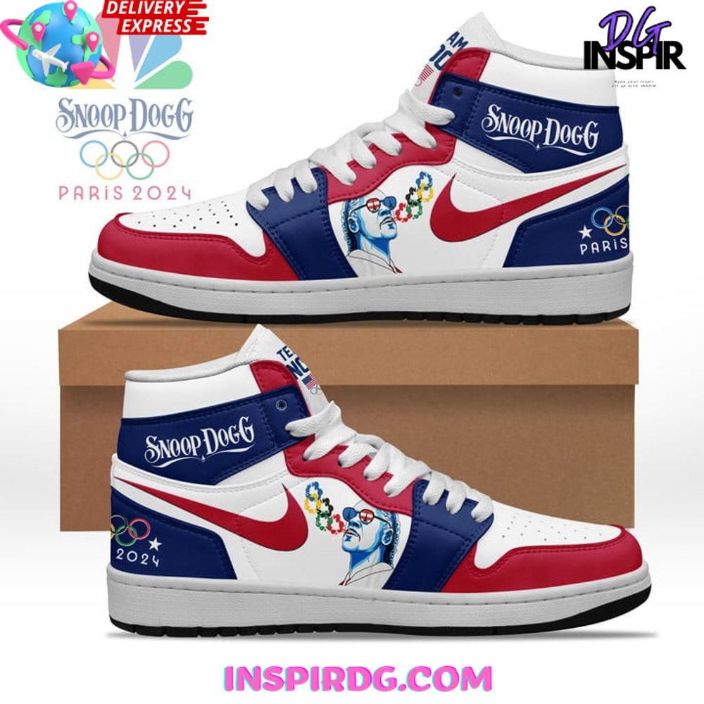 JWFancy Snoop Dogg x Olympic Paris AJ1 High Sneakers Shoes For Men And Women