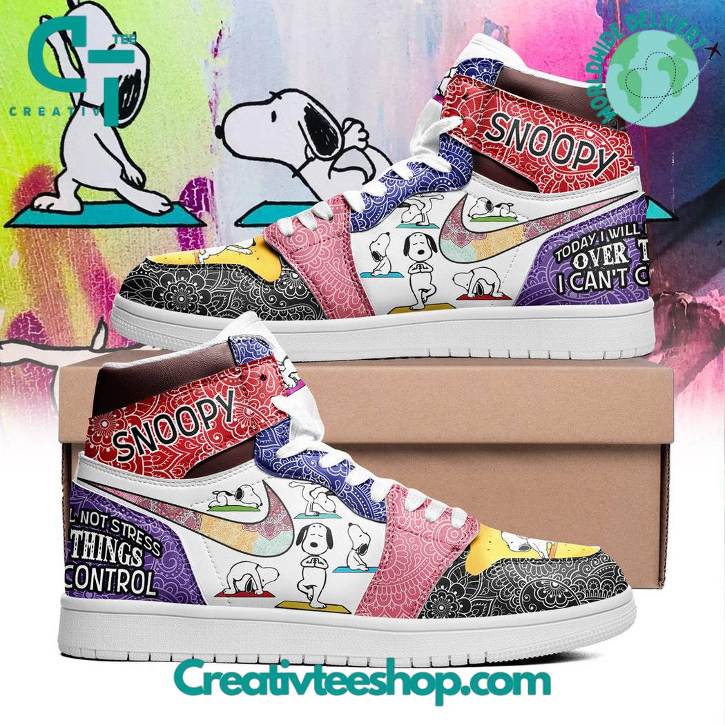 JWFancy Snoopy AJ1 High Sneakers Shoes For Men And Women