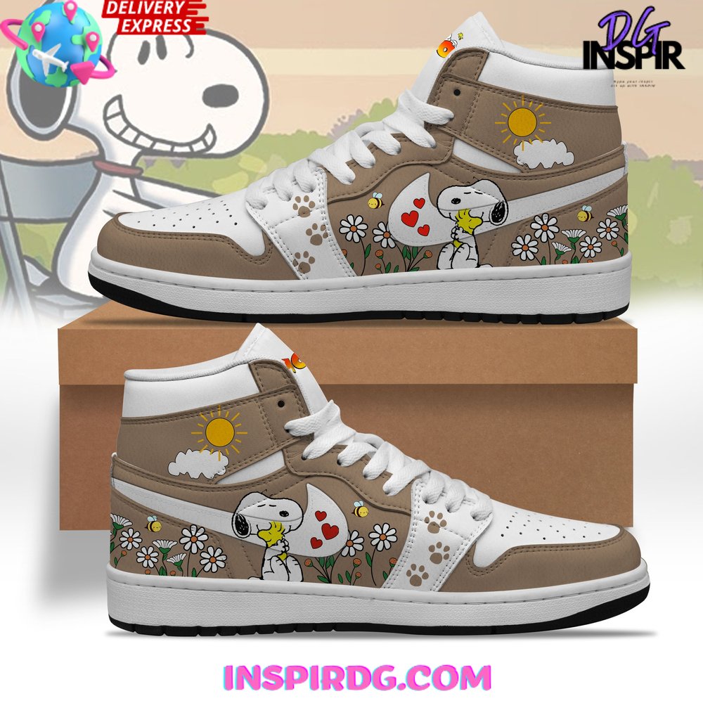 JWFancy Snoopy AJ1 High Sneakers Shoes For Men And Women