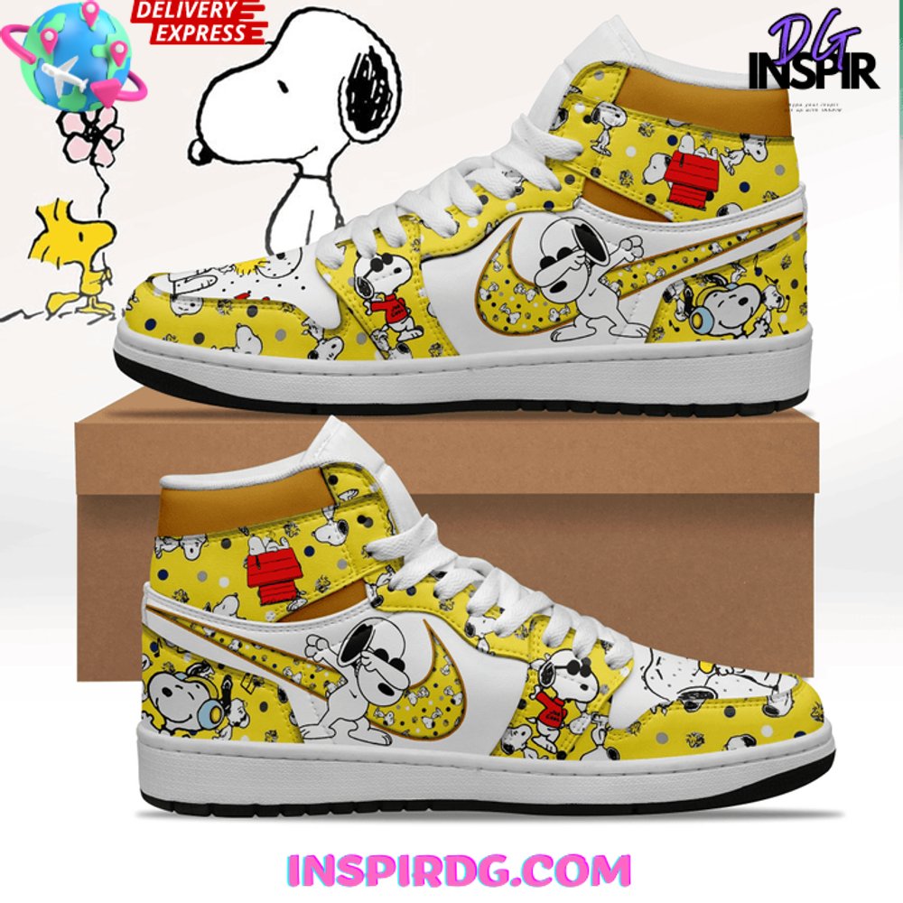 JWFancy Snoopy AJ1 High Sneakers Shoes For Men And Women