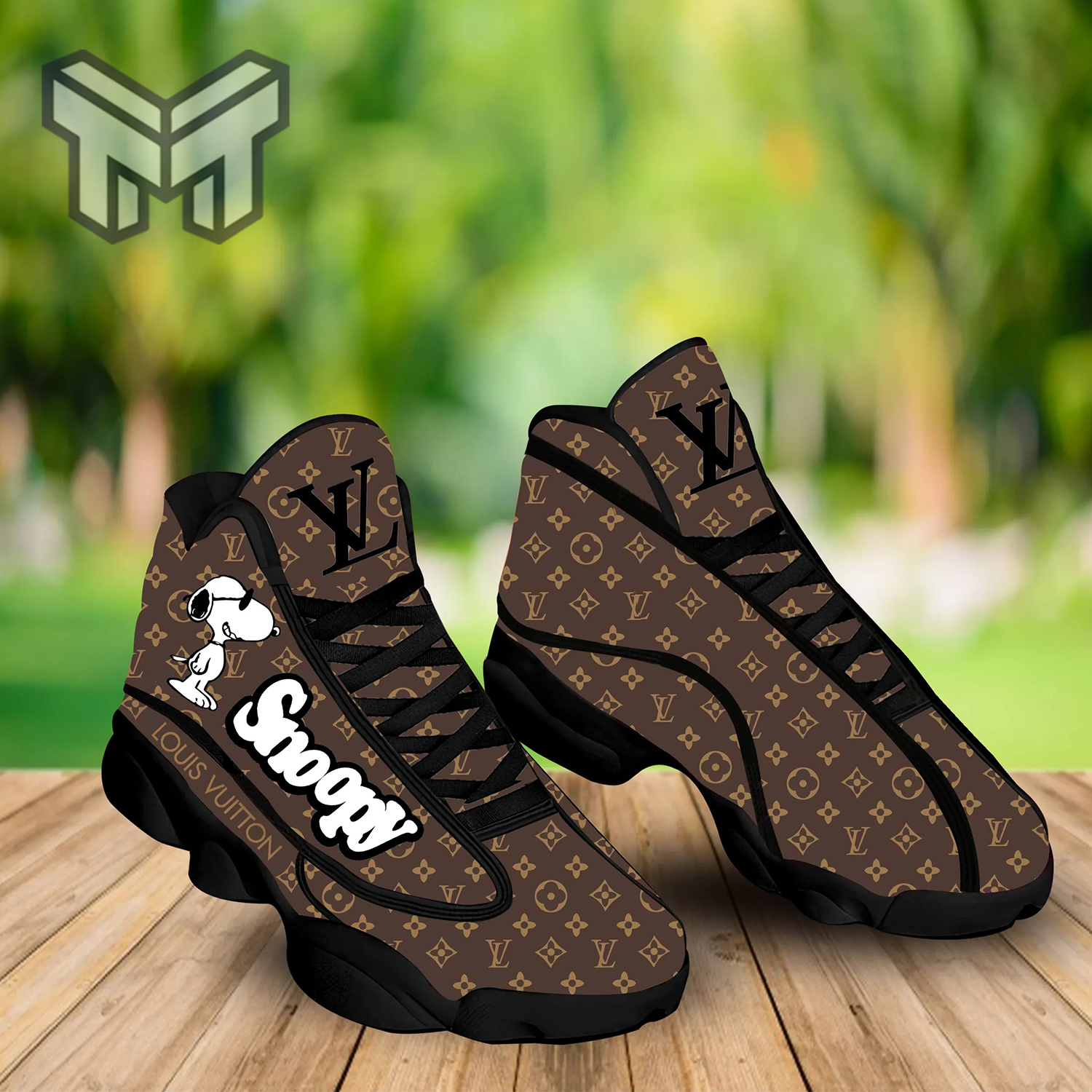 JWFancy Snoopy AJ13 Sneakers Shoes For Men And Women
