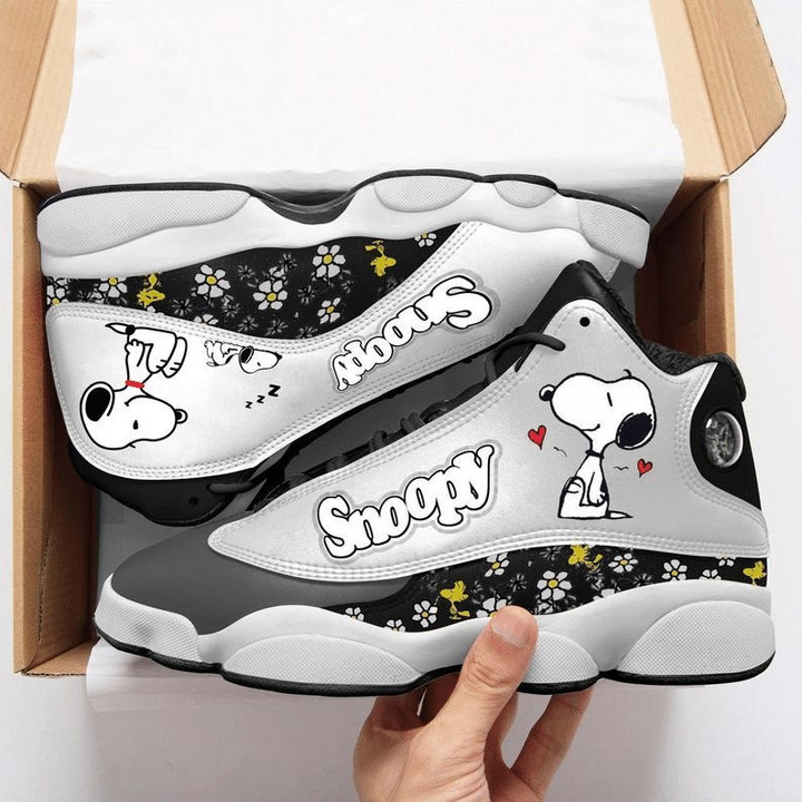 JWFancy Snoopy AJ13 Sneakers Shoes For Men And Women