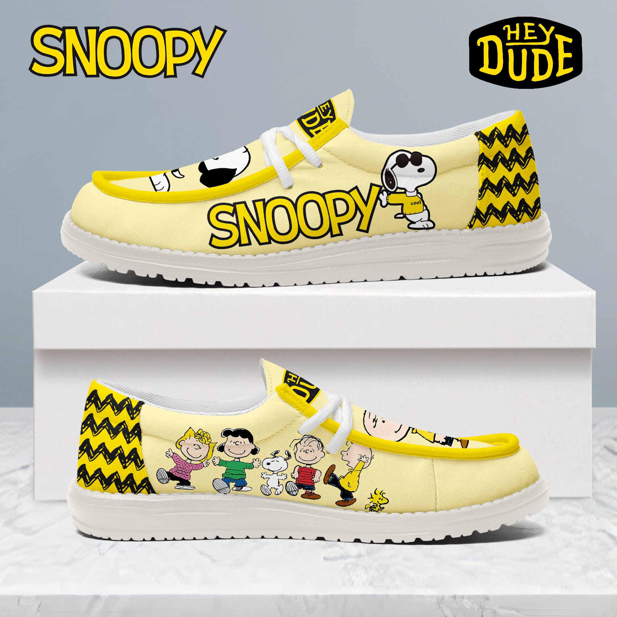 JWFancy Snoopy – Custom Name Hey Dude
