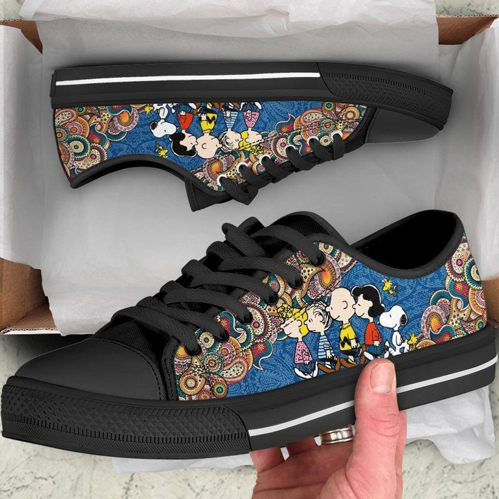 JWFancy Snoopy Low Top Canvas Sneakers Shoes For Men And Women
