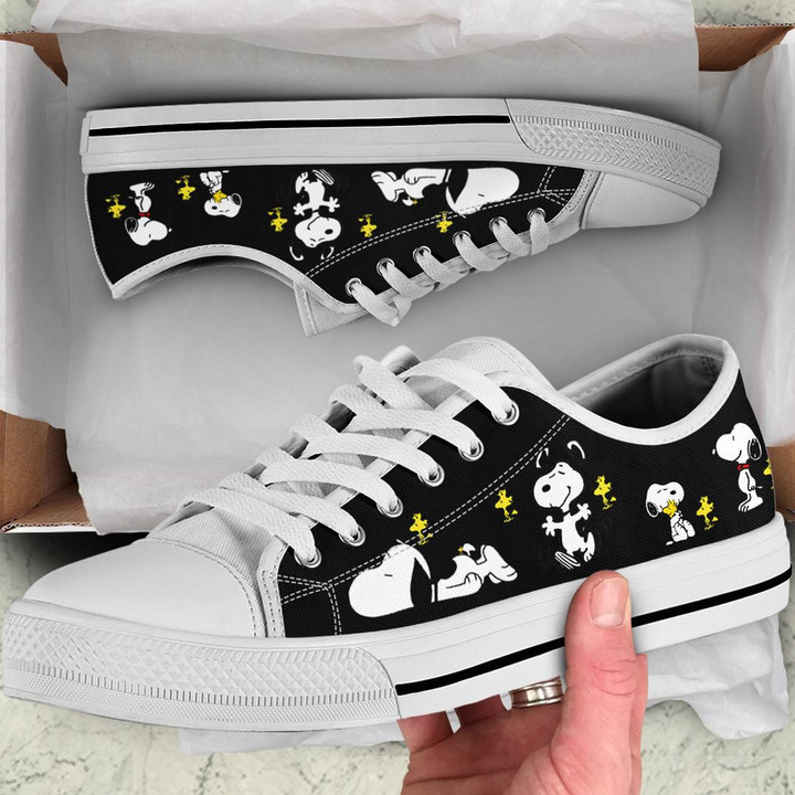 JWFancy Snoopy Low Top Canvas Sneakers Shoes For Men And Women