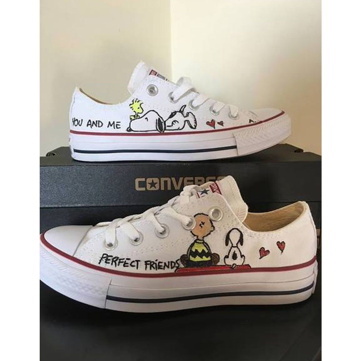 JWFancy Snoopy Low Top Canvas Sneakers Shoes For Men And Women