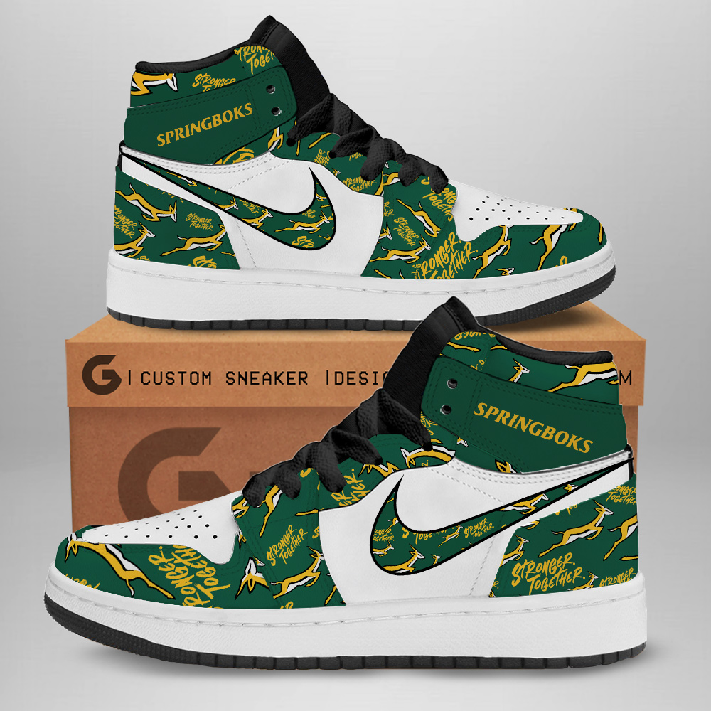JWFancy South Africa National AJ1 High Sneakers Shoes For Men And Women