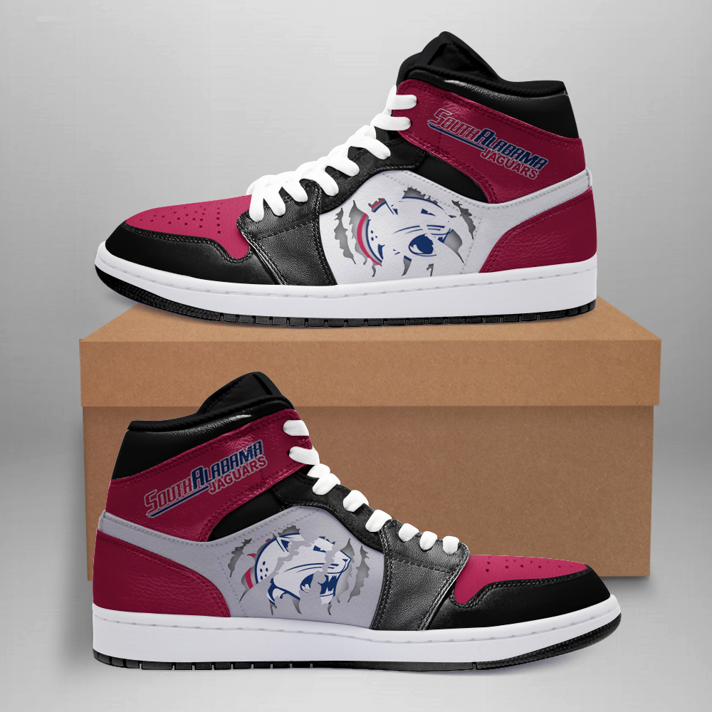 JWFancy South Alabama Jaguars AJ1 High Sneakers Shoes For Men And Women