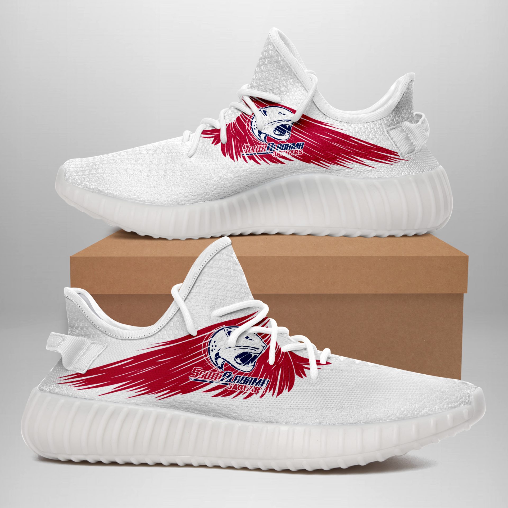 JWFancy South Alabama Jaguars Yeezy Boost Shoes For Men And Women