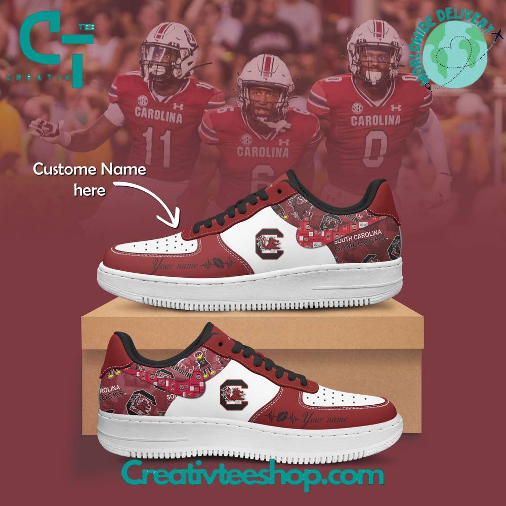 JWFancy South Carolina Gamecocks Air Low-Top Sneakers Shoes For Men And Women