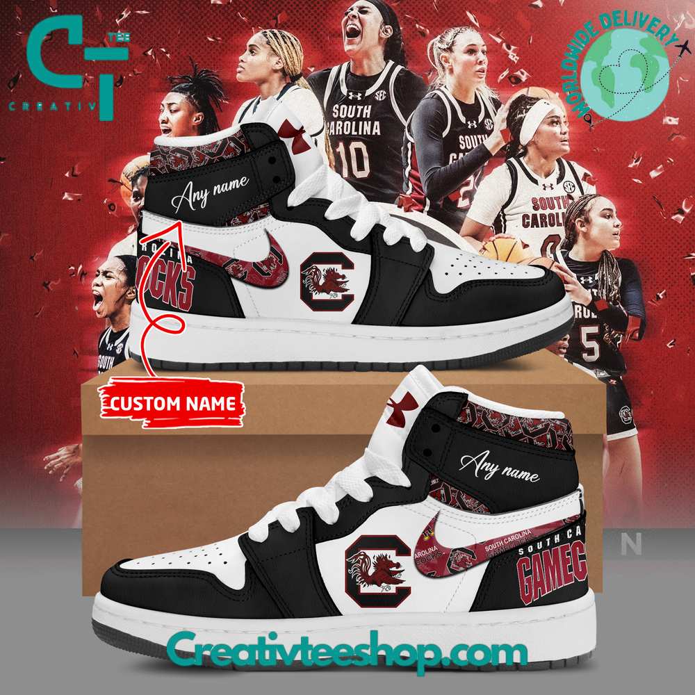 JWFancy South Carolina Gamecocks AJ1 High Sneakers Shoes For Men And Women