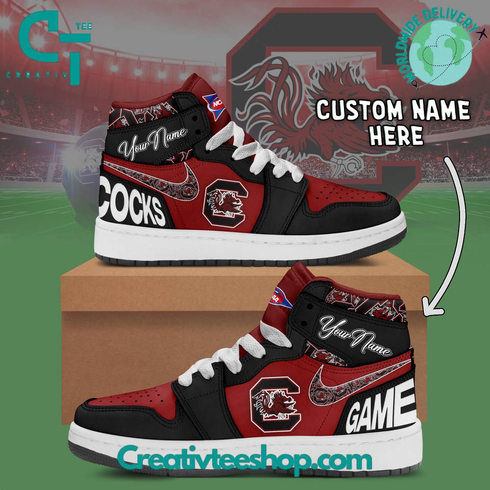 JWFancy South Carolina Gamecocks AJ1 High Sneakers Shoes For Men And Women