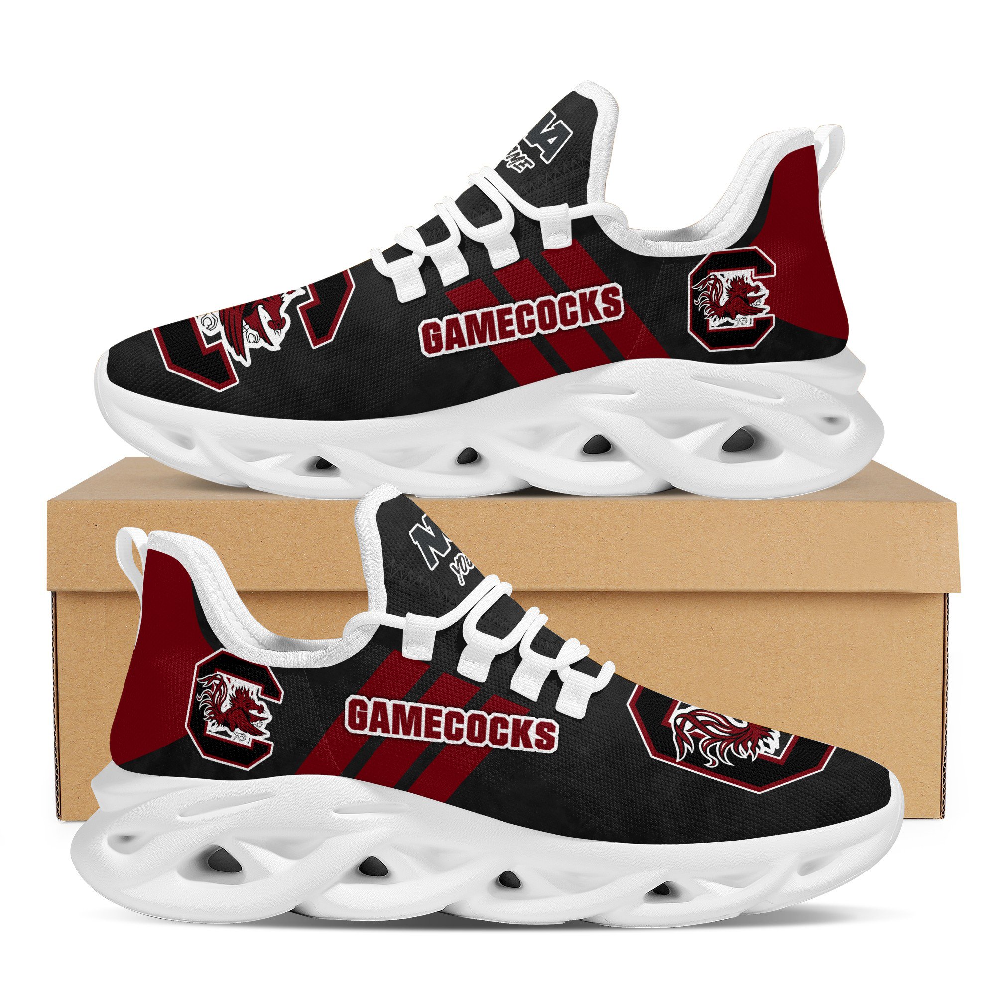 JWFancy South Carolina Gamecocks Max Soul Shoes Sneakers For Men And Women