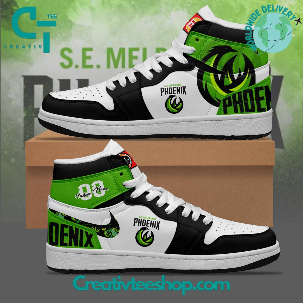 JWFancy South East Melbourne Phoenix AJ1 High Sneakers Shoes For Men And Women