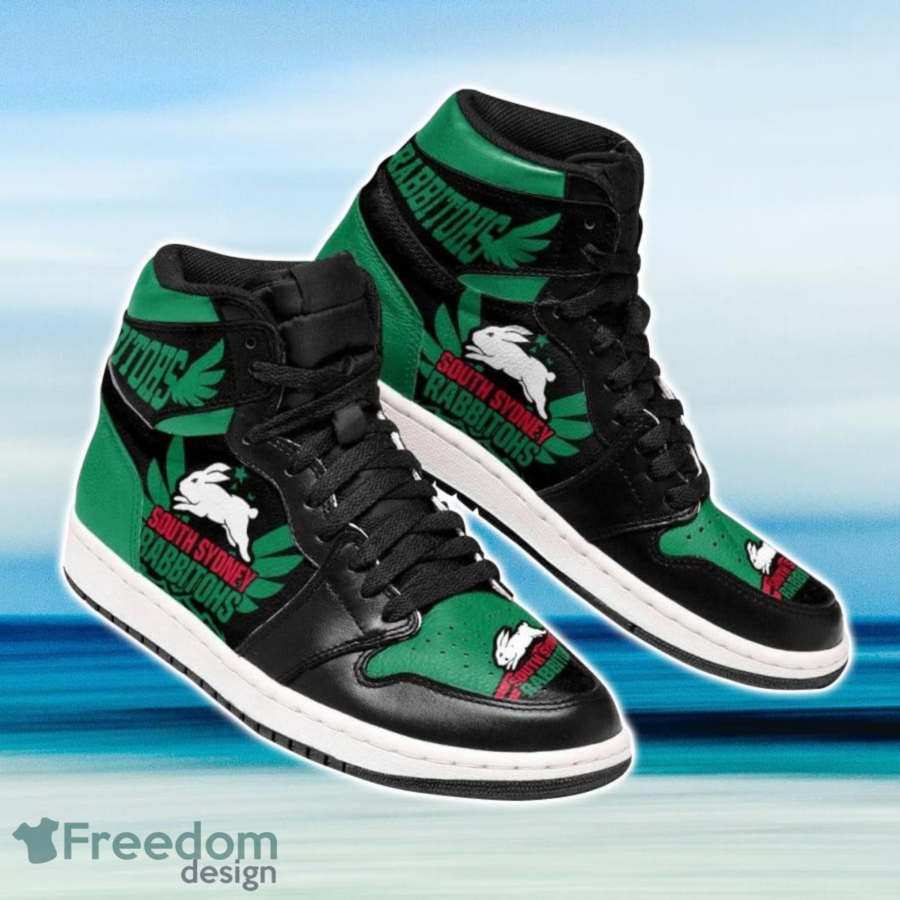 JWFancy South Sydney Rabbitohs AJ1 High Sneakers Shoes For Men And Women