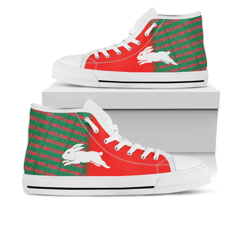 JWFancy South Sydney Rabbitohs High Top Canvas Sneakers Shoes For Men And Women