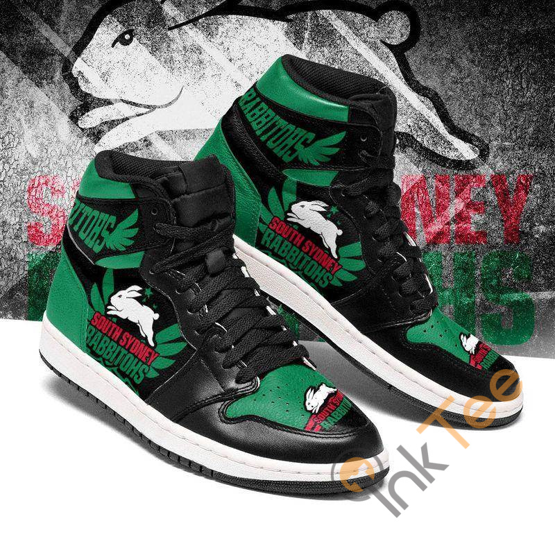 JWFancy South Sydney Rabbitohs NRL AJ1 High Sneakers Shoes For Men And Women