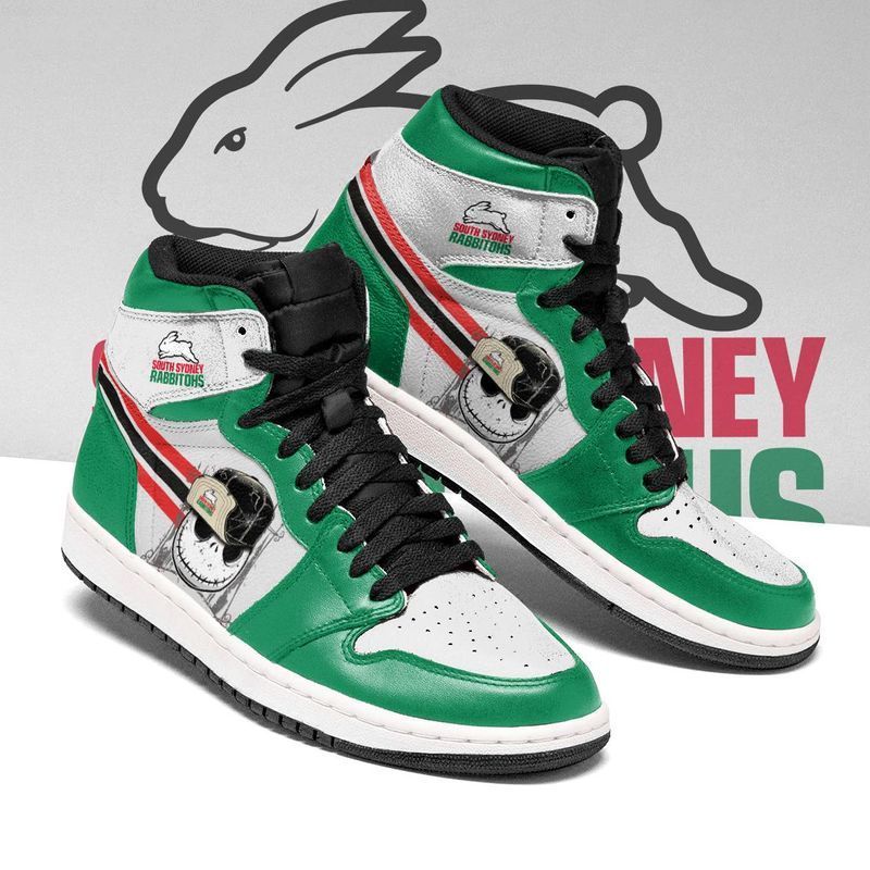 JWFancy South Sydney Rabbitohs NRL AJ1 High Sneakers Shoes For Men And Women