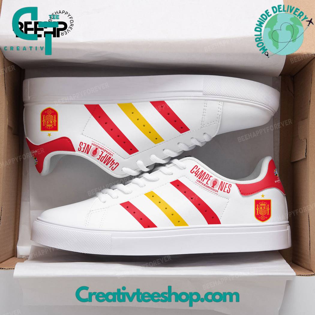 JWFancy Spain National Football Team Skate Stan Shoes Sneakes For Men And Women