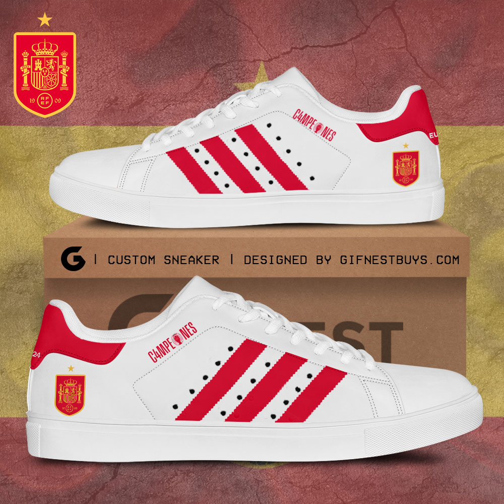 JWFancy Spain National Team Skate Stan Shoes Sneakes For Men And Women