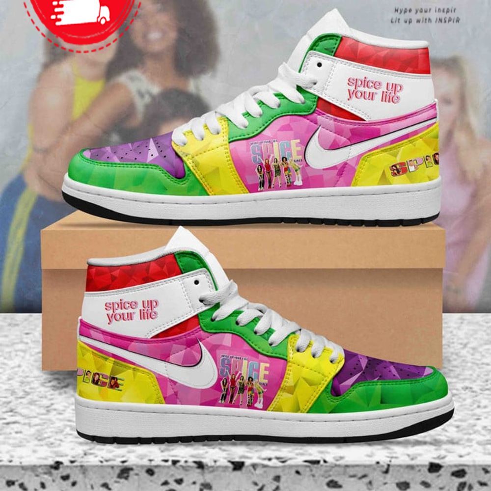 JWFancy Spice Girls Spice Up Your Life AJ1 High Sneakers Shoes For Men And Women