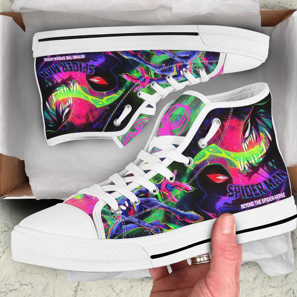 JWFancy Spider Man High Top Canvas Sneakers Shoes For Men And Women