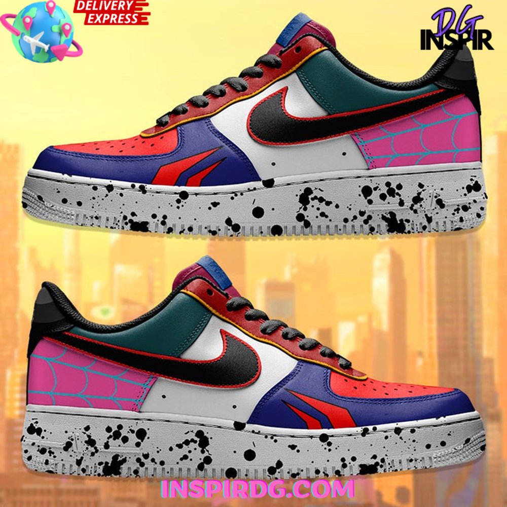 JWFancy Spider Verse Collage Air Low-Top Sneakers Shoes For Men And Women