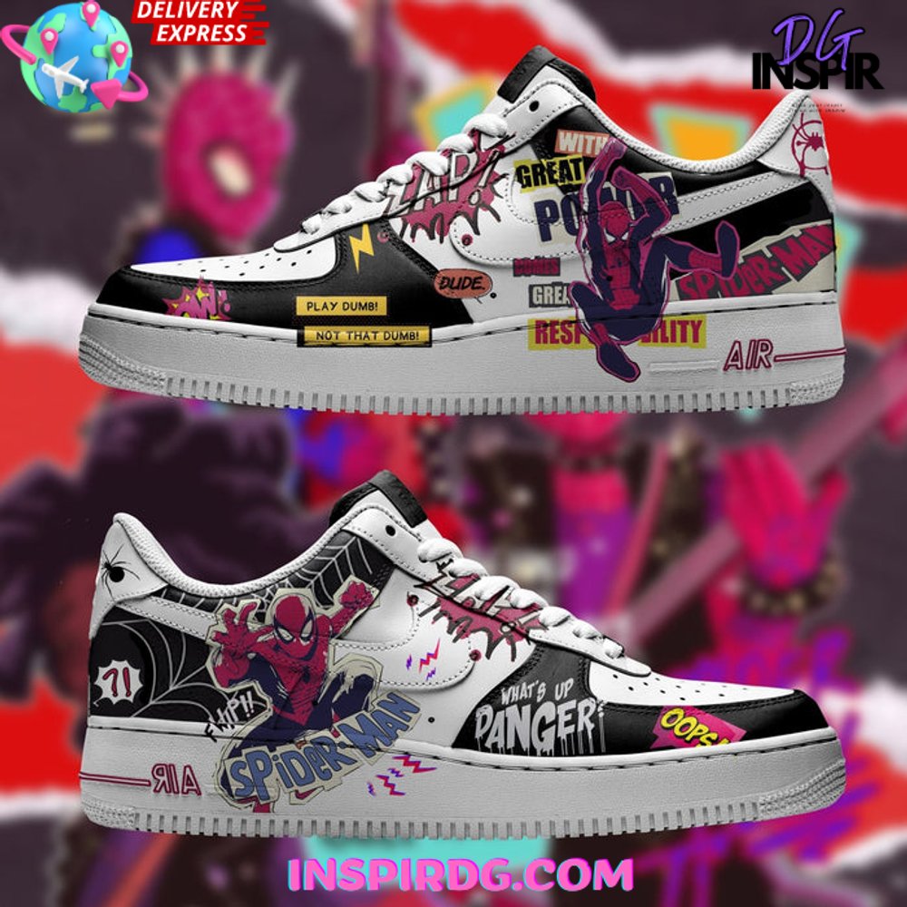 JWFancy Spiderman Air Low-Top Sneakers Shoes For Men And Women