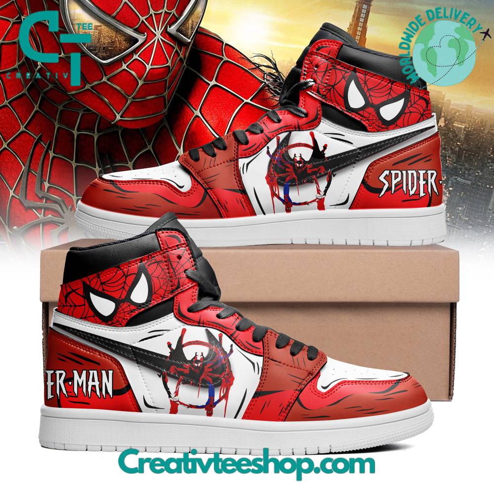 JWFancy Spiderman AJ1 High Sneakers Shoes For Men And Women