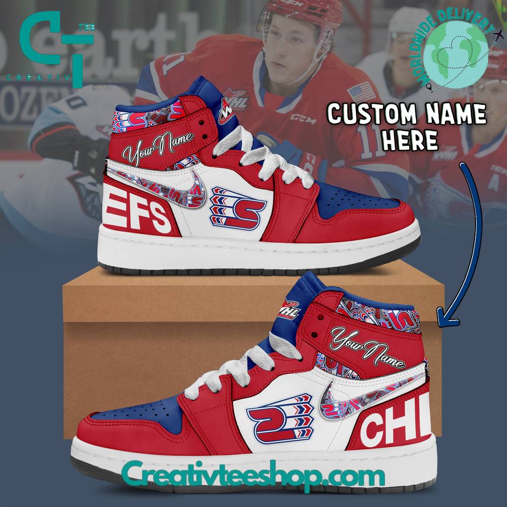 JWFancy Spokane Chiefs AJ1 High Sneakers Shoes For Men And Women