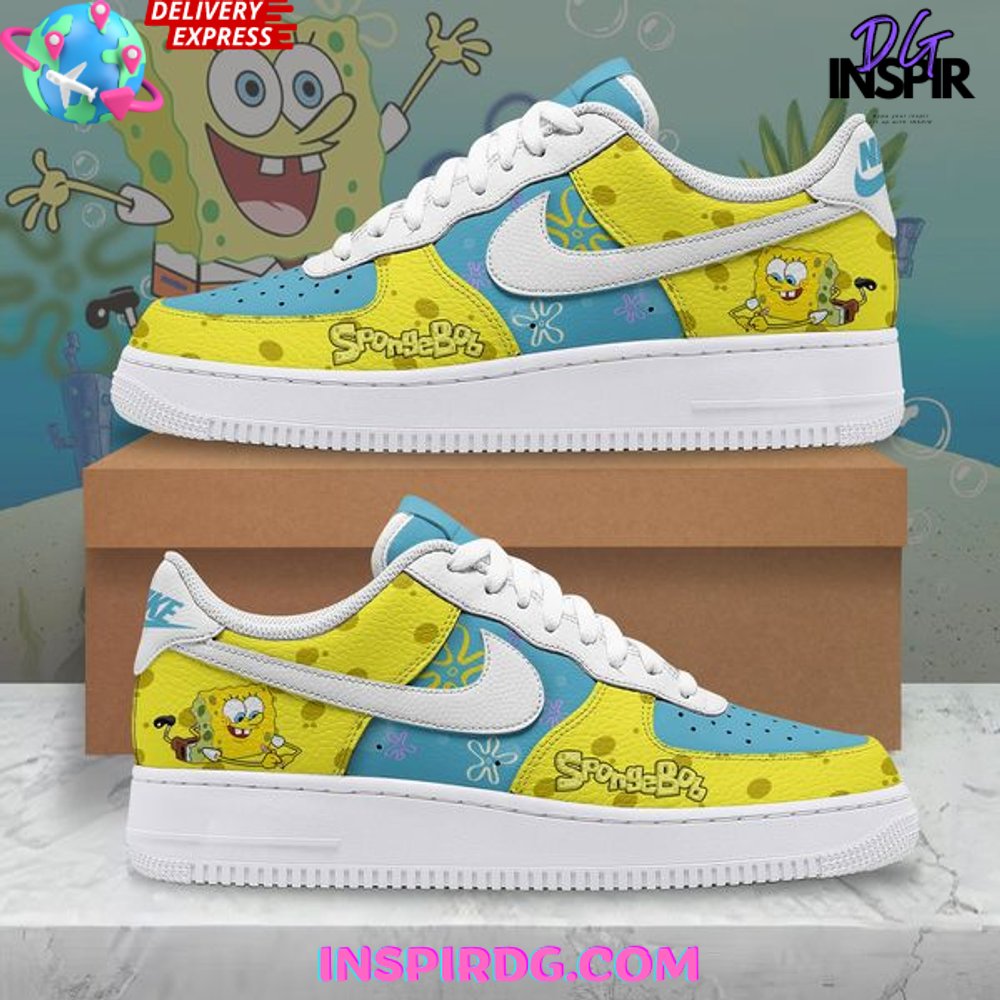 JWFancy SpongeBob Air Low-Top Sneakers Shoes For Men And Women