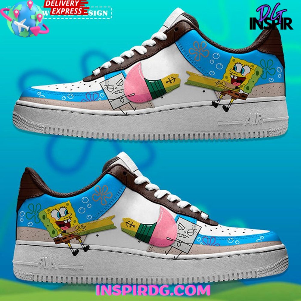 JWFancy SpongeBob vs Stroke Air Low-Top Sneakers Shoes For Men And Women