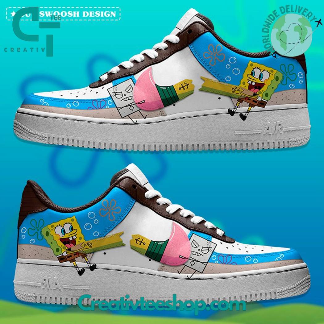 JWFancy SpongeBob vs Stroke Air Low-Top Sneakers Shoes For Men And Women