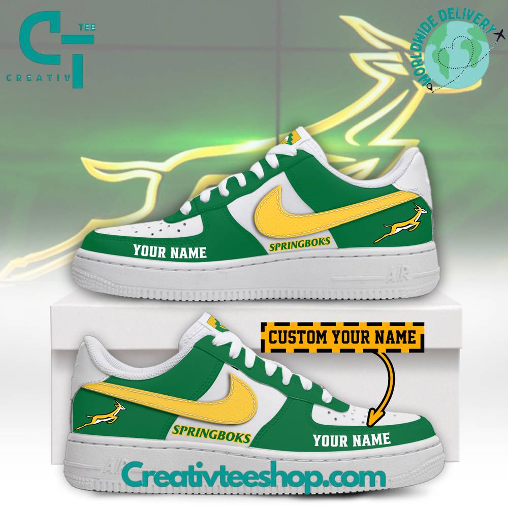 JWFancy Springboks Rugby Union Air Low-Top Sneakers Shoes For Men And Women